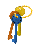 Keys Clip Art Page 5   Keys On A Gold Chain   Key Chains
