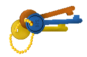 Keys Clip Art Page 5   Keys On A Gold Chain   Key Chains