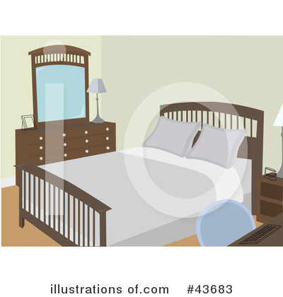 Royalty Free  Rf  Bedroom Clipart Illustration By Mheld   Stock Sample