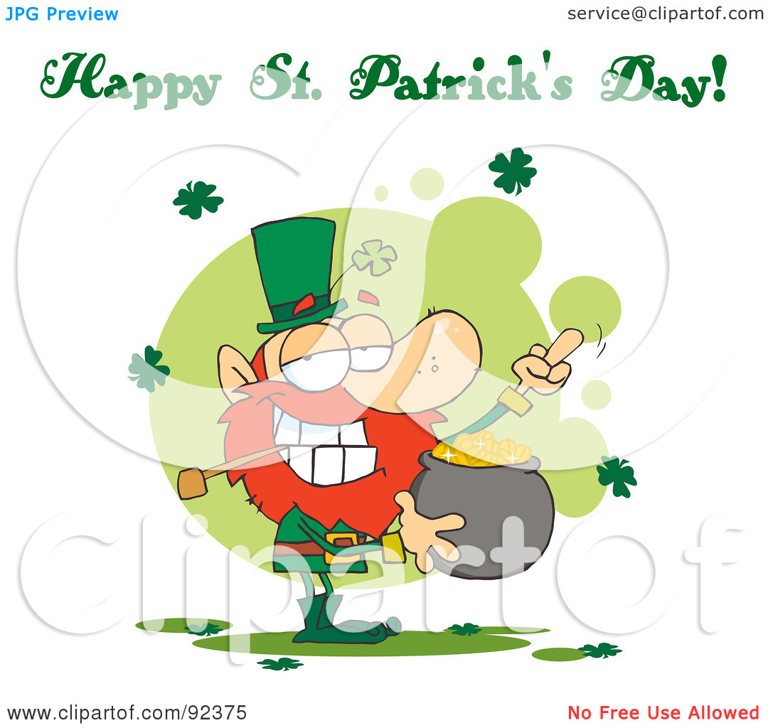 Royalty Free  Rf  Clipart Illustration Of A Happy St Patrick S Day