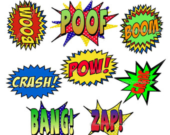 Super Hero Words Clip Art   Clipart Panda   Free Clipart Images