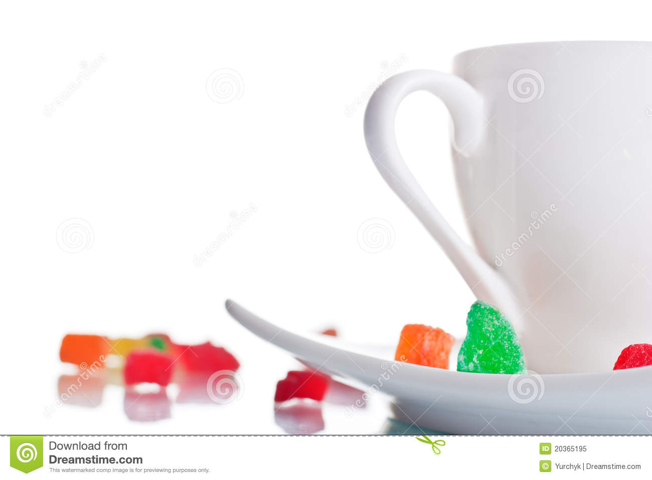 White Coffee Cup With Marshmallows Royalty Free Stock Photo   Image    