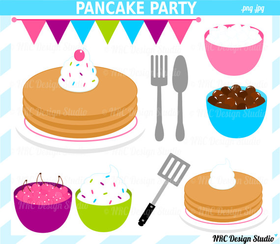 Art   Breakfast Clip Art   Pancake Party Clipart   Breakfast Clipart