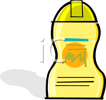Bottle Of Liquid Body Wash Soap   Royalty Free Clipart Picture