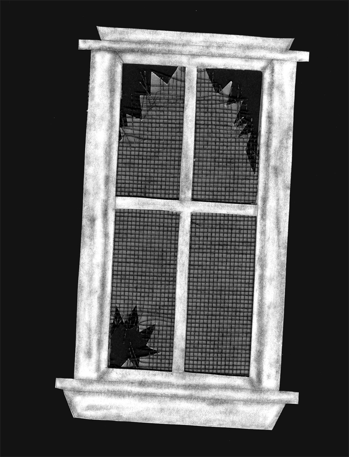 Broken Window Of A Haunted House Free Clip Art For Scrapbooking High