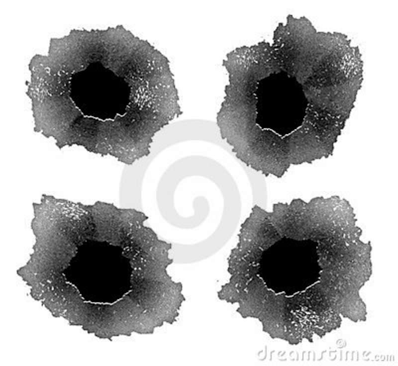 Bullet Holes Stock Photography   Image  4498102