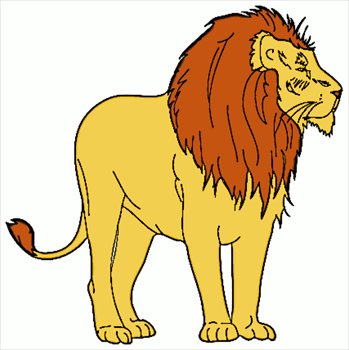 Classic Yellow Free Lion Clipart Picture