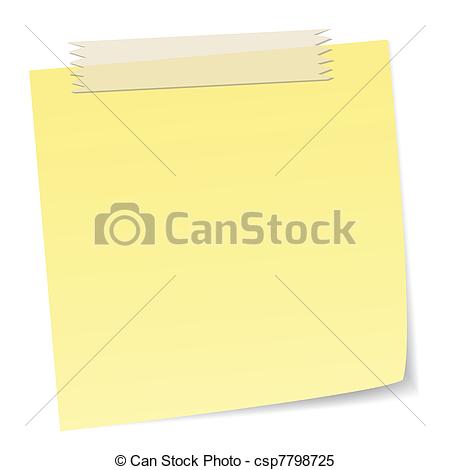 Clipart Vector Of Message Notes With Masking Tape Masking Tape Is