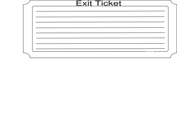 Exit Ticket Clip Art At Clker Com   Vector Clip Art Online Royalty
