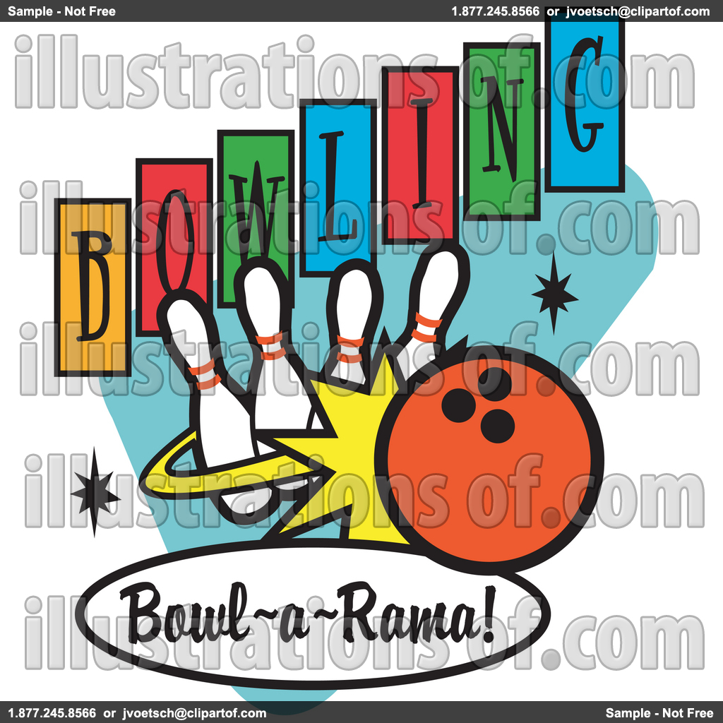 Free Bowling Clipart Royalty Free Rf Bowling Clipart Illustration By