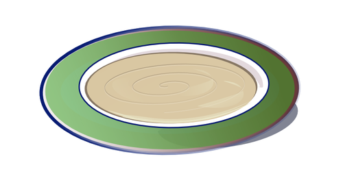 Hummus Auf Einem Teller Vektor Clipart   Public Domain Vektoren