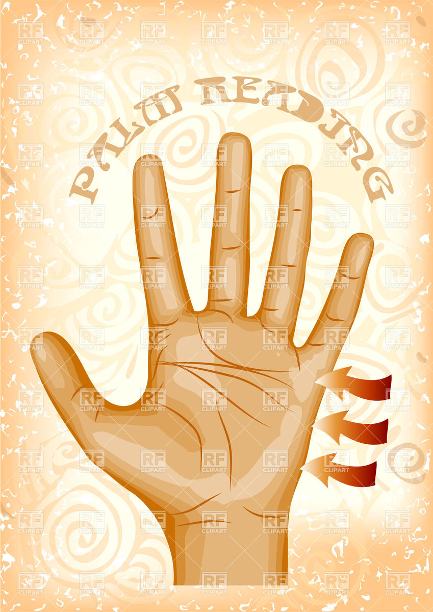 Palm Reading   Background With Human Hand Download Royalty Free