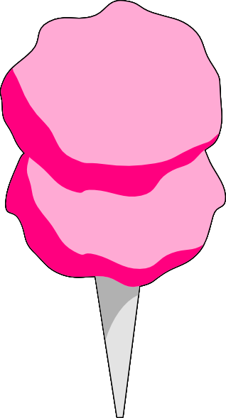 Pink Cotton Candy Clip Art At Clker Com   Vector Clip Art Online    