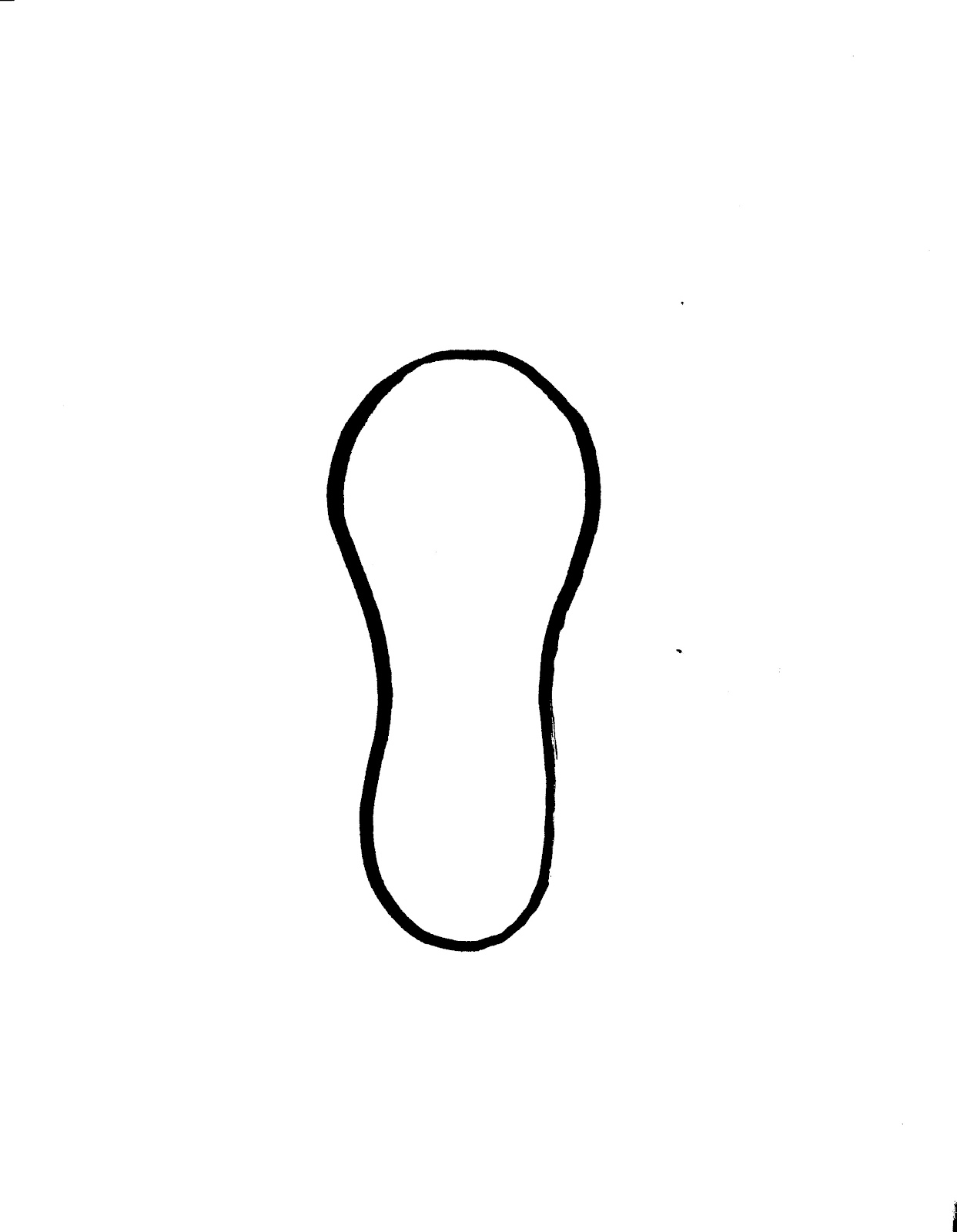 Shoe Outline Outline Of Their Shoe With