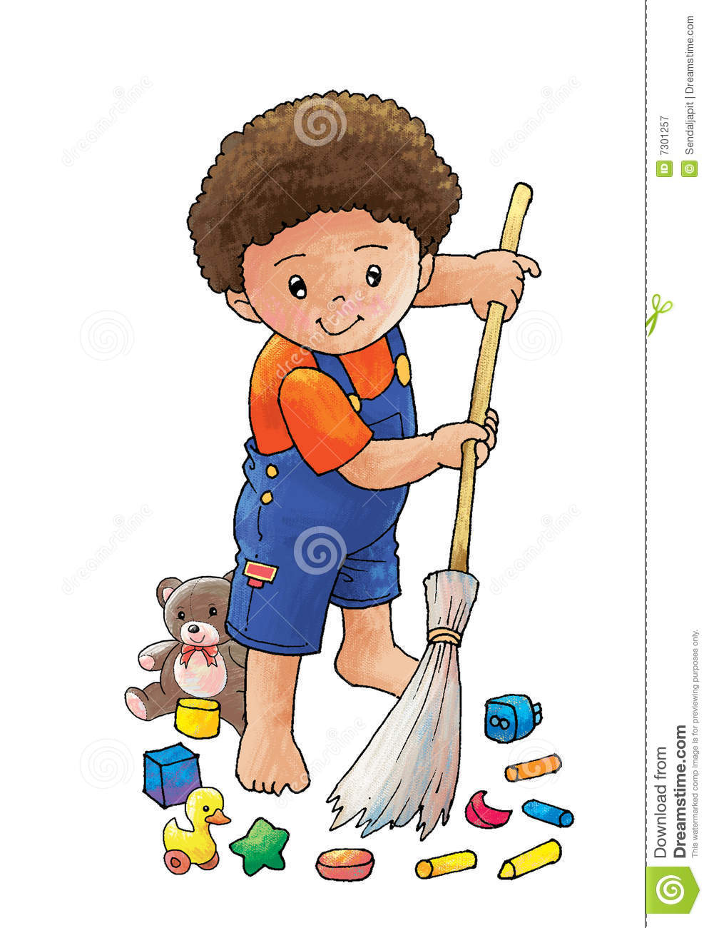 Sweep The Floor Royalty Free Stock Photography   Image  7301257