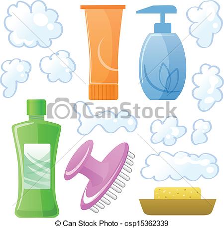Wash Body Clipart Bottles Of Body And Hair Care