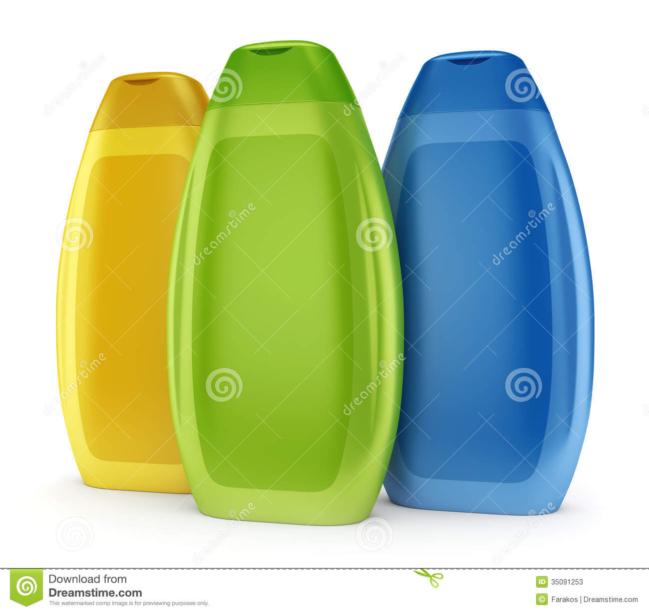 Wash Body Clipart Group Of Shampoo Bottles Stock