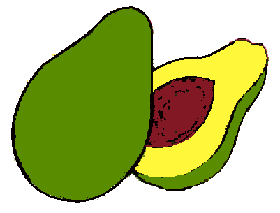 Avocado Clipart Zb4 Avocado1 Gif