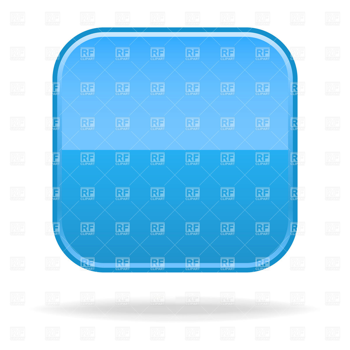 Blue Blank Square Button Template 14085 Design Elements Download