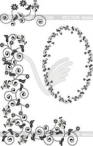 Decorative Frame And Corner Graphic    Vector Eps Clipart
