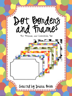 Dot Borders And Frames Fluro Borders And Frames Stripe Borders And