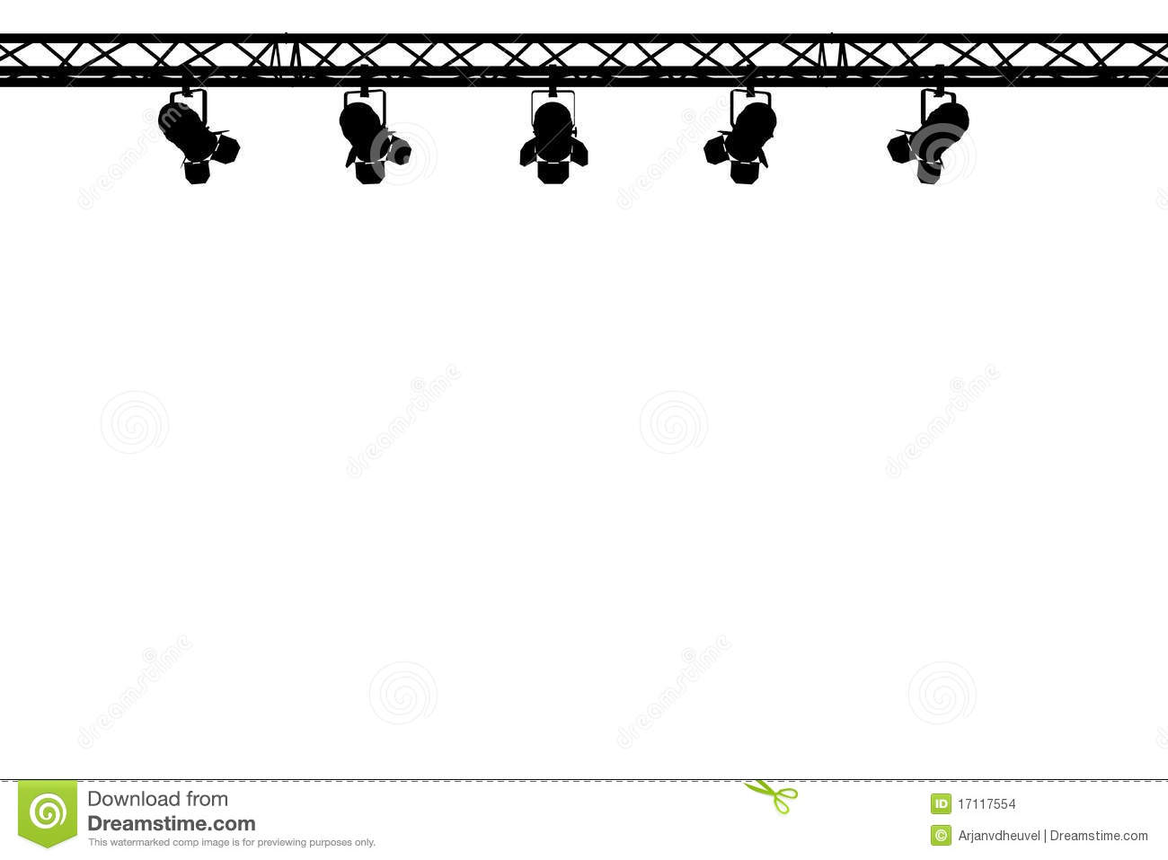 Hollywood Lights Clipart Stage Lights Silhouette