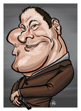James Gandolfini Caricature Royalty Free Stock Images