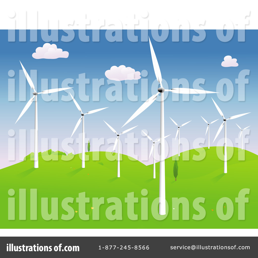 Modern Agriculture Clipart  Rf  Windmills Clipart