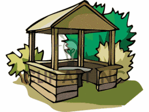 Royalty Free Log Shelter House Clipart Image Picture Art   152664
