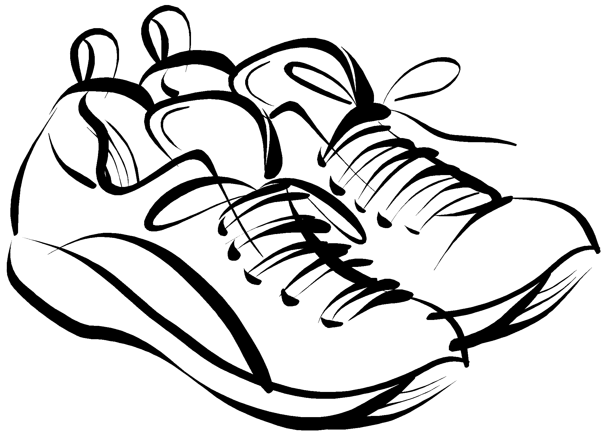 Running Shoes Drawing   Clipart Panda   Free Clipart Images