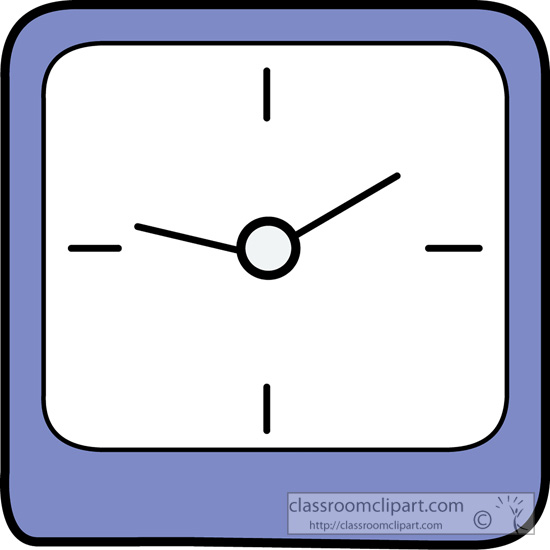 Square Purple Clock Jpg