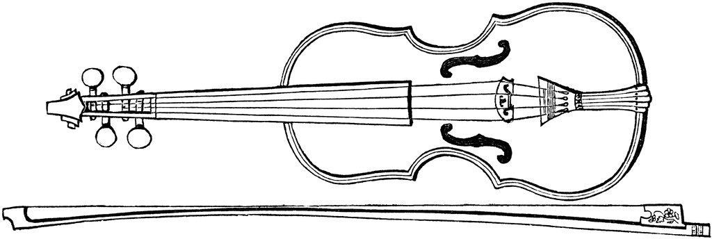 Violin And Bow   Clipart Etc