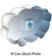 3d Cloud Server   An Image Of A 3d Cloud Server