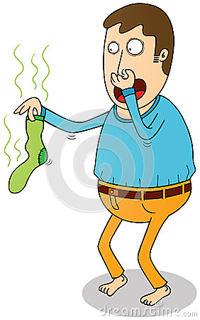 Bad Smell Clipart Holding Smelly Sock 29309854 Jpg