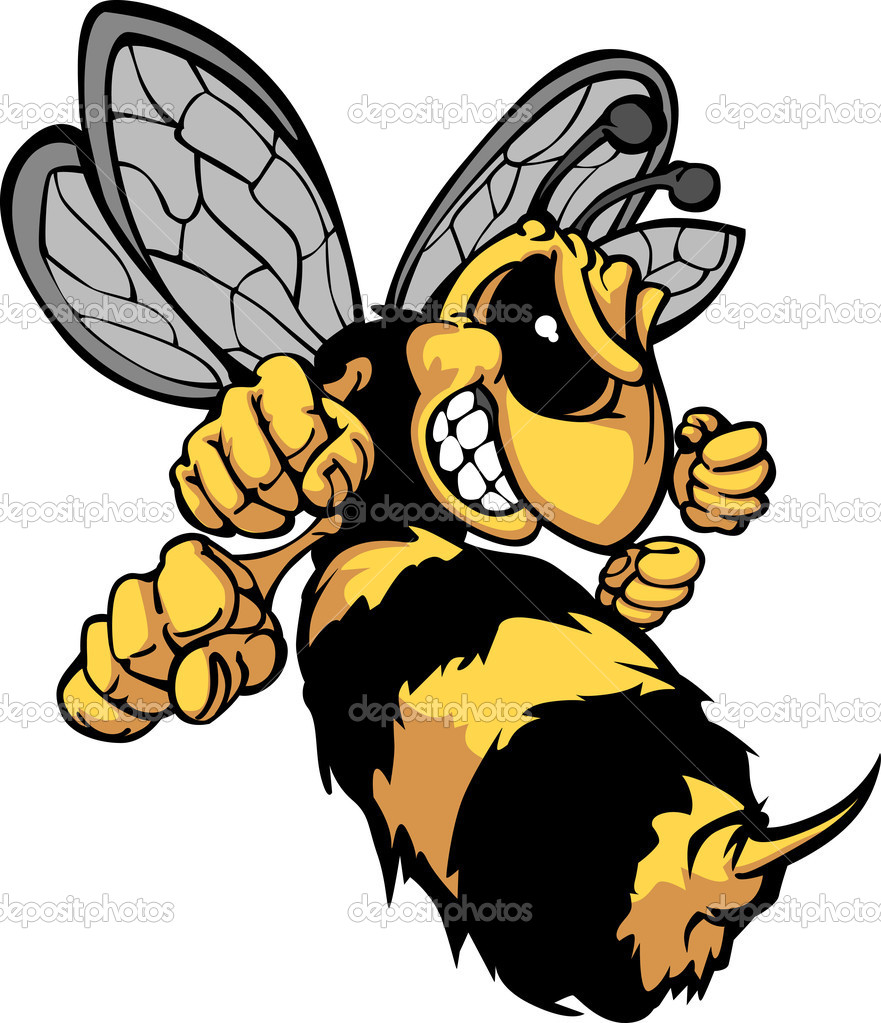 Bee Hornet Cartoon Vector Image   Stock Vector   Chromaco  6638171