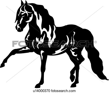 Breed Dressage Horse Trot Trotter View Large Clip Art Graphic