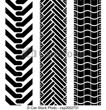 Clipart Of Offroad Tires Two   Collection Of Tire Treads In Black And