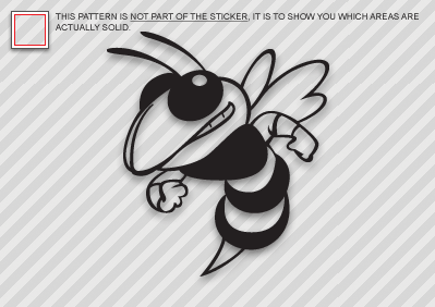 Details About Bumble Bee Hornet Sticker Die Cut Decal Self Adhesive