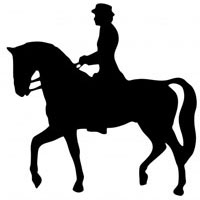 Dressage Horse Clip Art Horse Rider Silhouette Clipart