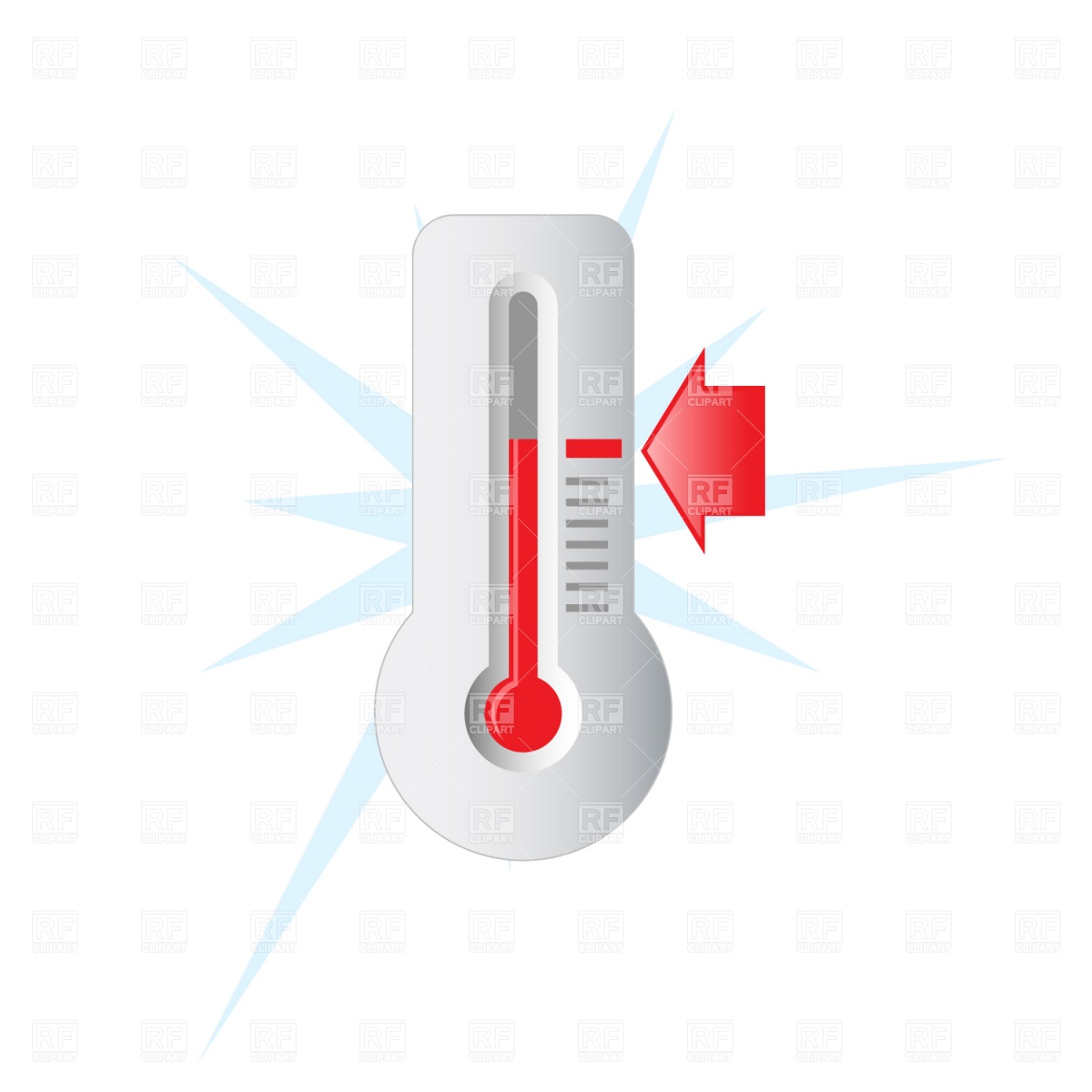 Goal Thermometer Download Royalty Free Vector Clipart  Eps