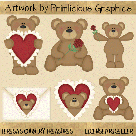 Home    Primlicious Graphics    Animals Clipart    Beary Cute Clipart