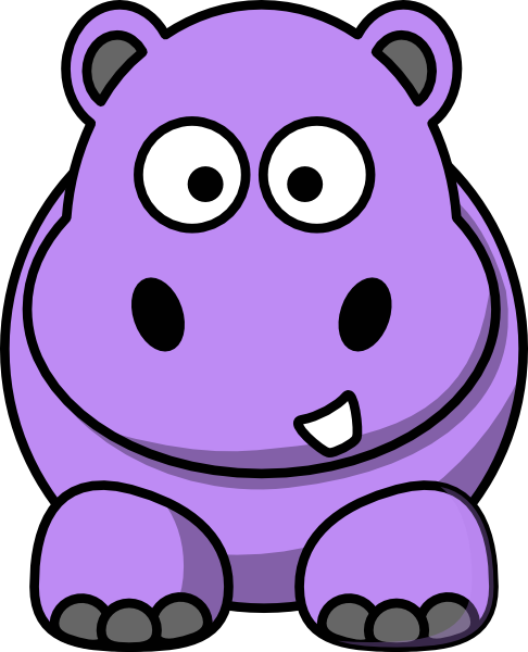 Purple Hippo Clipart Blue Hippo Clipart Images