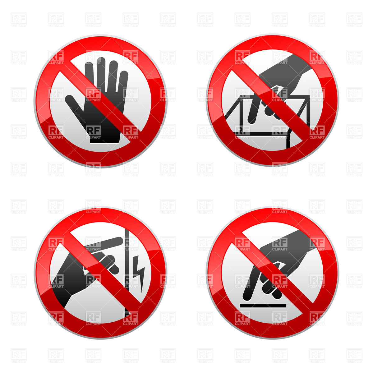 Signs   Don T Touch 18173 Download Royalty Free Vector Clipart  Eps