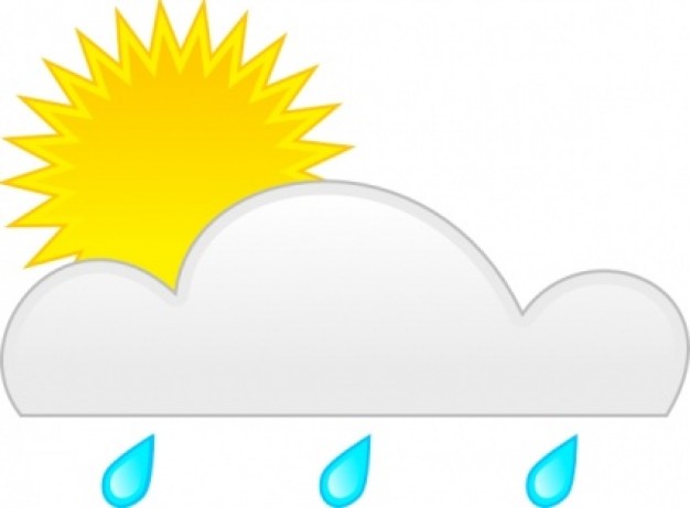 Sun Rain Clip Art Vector   Free Download