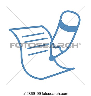 Writing Tools Icons Stationery Letter Paper Taking Notes Writing