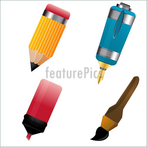 Writing Tools Illustration  Clip Art To Download At Featurepics Com