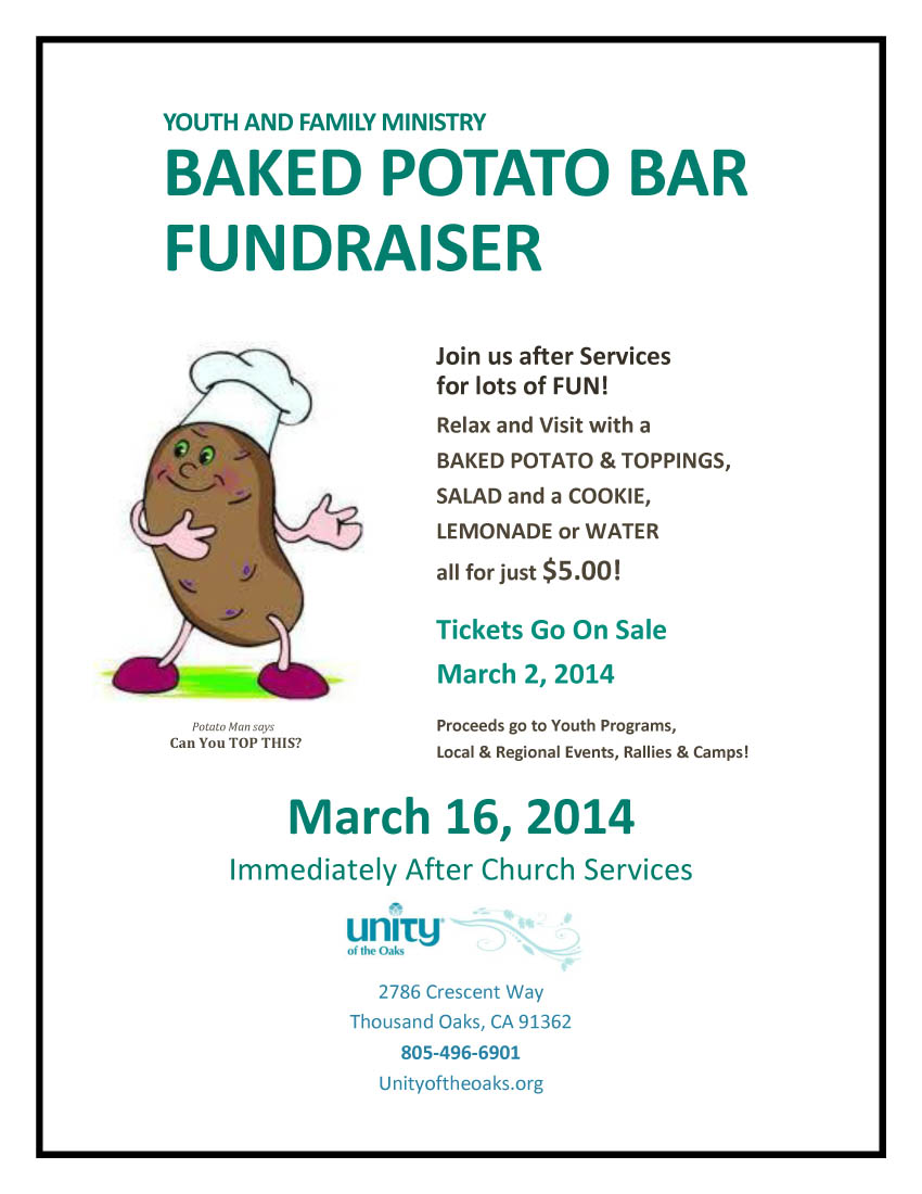 Baked Potato Bar Baked Potato Bar Fundraiser