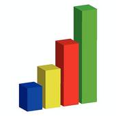 Business Bar Graph   Clipart Graphic