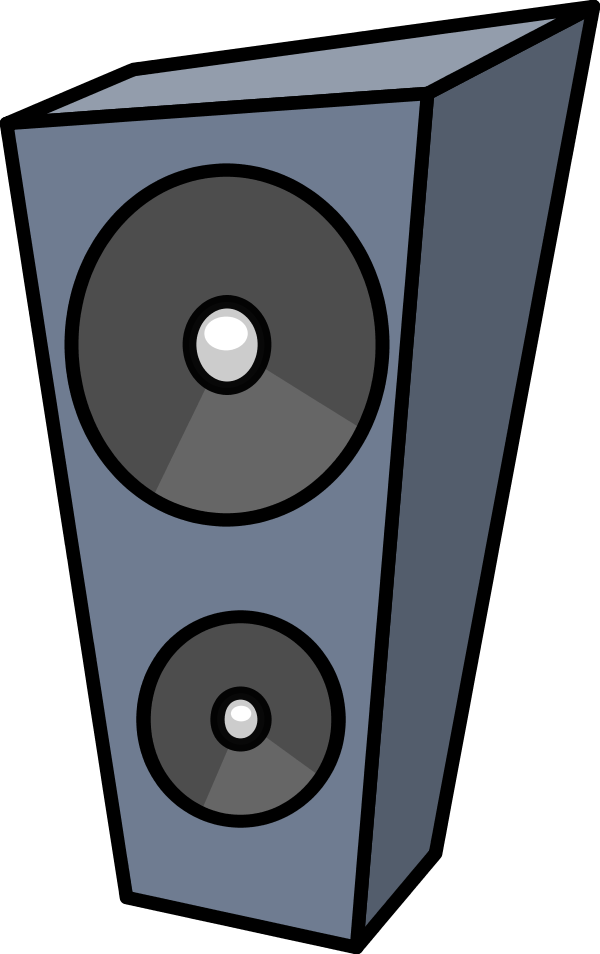 Cartoon Speaker   Vector Clip Art
