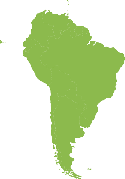 Continent Of South America Green Clip Art At Clker Com   Vector Clip